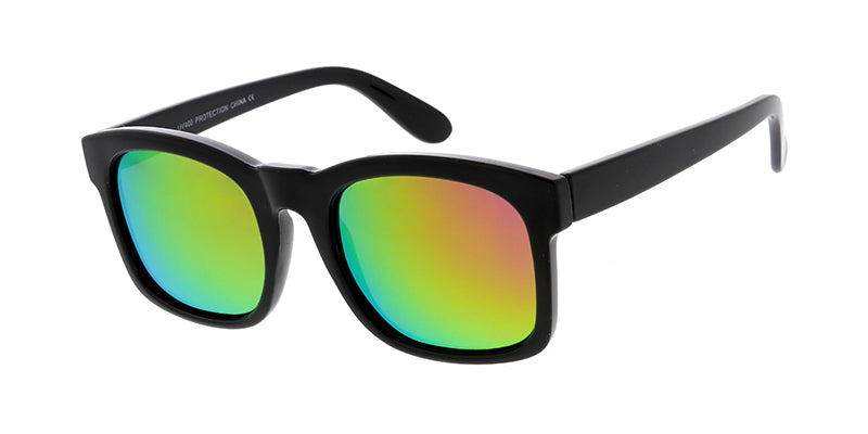 Unisex Rainbow Color Square Frame Sunglasses