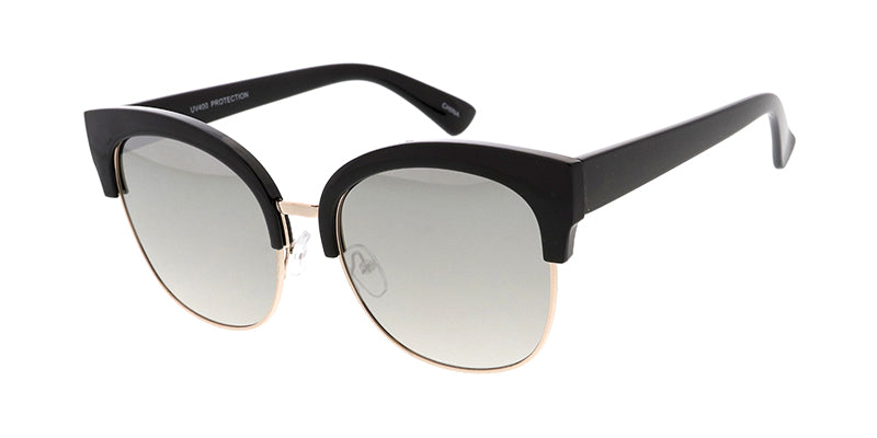 LENOIR | Women Oversized Mirrored Cat Eye Sunglasses