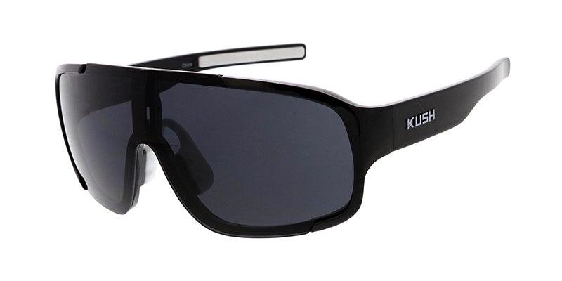 7820ksh Kush Plastic Large Rimless Shield Rectangular Frame Sunny Sunglasses