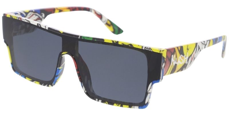 80460ksh Kush Men S Plastic Medium Rectangular Shield Multi Colored Pr Sunny Sunglasses