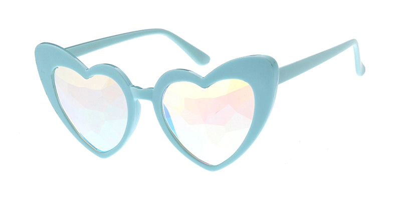 Heart Cat Eye Sunglasses - Blush Pink