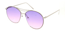 4279COL Unisex Large Metal Round Aviator w/ Color Lens