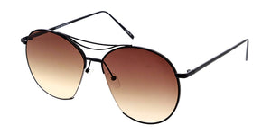 4279COL Unisex Large Metal Round Aviator w/ Color Lens