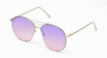 4279COL Unisex Large Metal Round Aviator w/ Color Lens