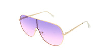 4629COL Unisex Metal Standard Shield Aviator w/ Color Lens