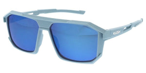 80732KSH/RV KUSH Casual Plastic Large Geometrical Frame w/ Color Mirror Lens