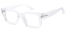 80844BLF/CLR Unisex Plastic Medium Classic Square Blue Light Filtering Computer Glasses