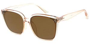 80861 Women's Plastic Large Square Classic Flush Lens Frame