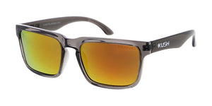 KU-POL014RV KUSH Plastic Large Rectangular Frame w/ Polarized Color Mirror Lens