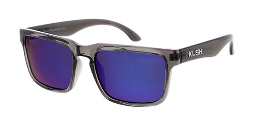 KU-POL014RV KUSH Plastic Large Rectangular Frame w/ Polarized Color Mirror Lens