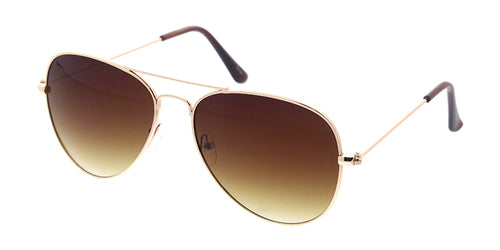 3680GLD Unisex Metal Medium Tear Drop Aviator Gold Frame