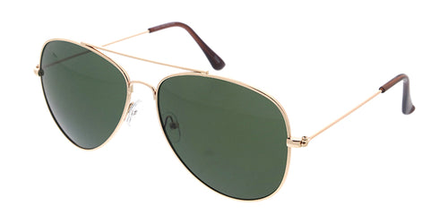 3681GLD Unisex Metal Large Tear Drop Aviator Gold Frame