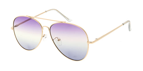 4691COL/MH Women's Metal Large Aviator w/ Tri Color Lens