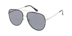 4772 Women's Metal Large Rimless Aviator