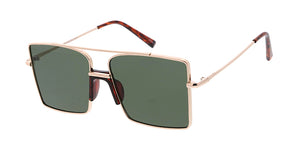 4946 Unisex Metal Large Vintage Inspired Square Aviator Frame