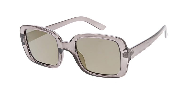 7471RV Women's Plastic Medium Square Frame w/ Color Mirror Lens