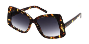 80031 Women's Plastic Large Funky Vintage Inspired Frame