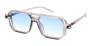 80344  Unisex Medium Plastic Aviator Geometrical Frame