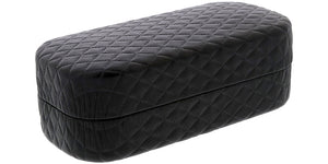 C2070 Large Black Quilted PU Hard Eyewear Case (Single Color)