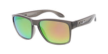 KU-POL007RV KUSH Plastic Medium Square Crystal Grey Frame w/ Polarized Color Mirror Lens