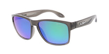 KU-POL007RV KUSH Plastic Medium Square Crystal Grey Frame w/ Polarized Color Mirror Lens